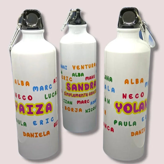 Botella de aluminio personalizada