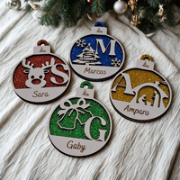 Bolas de Navidad Personalizadas Glitter