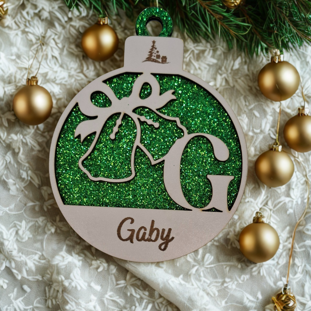 Bolas de Navidad Personalizadas Glitter