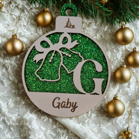 Bolas de Navidad Personalizadas Glitter