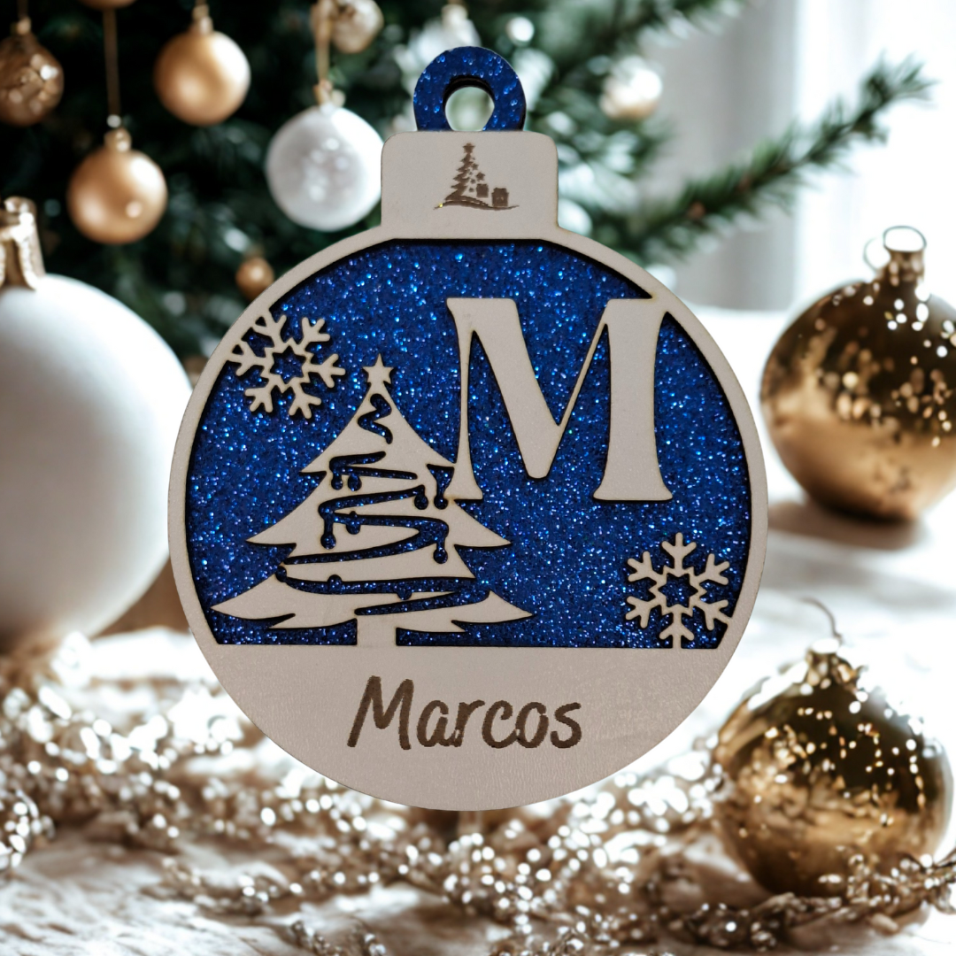 Bolas de Navidad Personalizadas Glitter