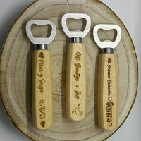 Abridor mango madera