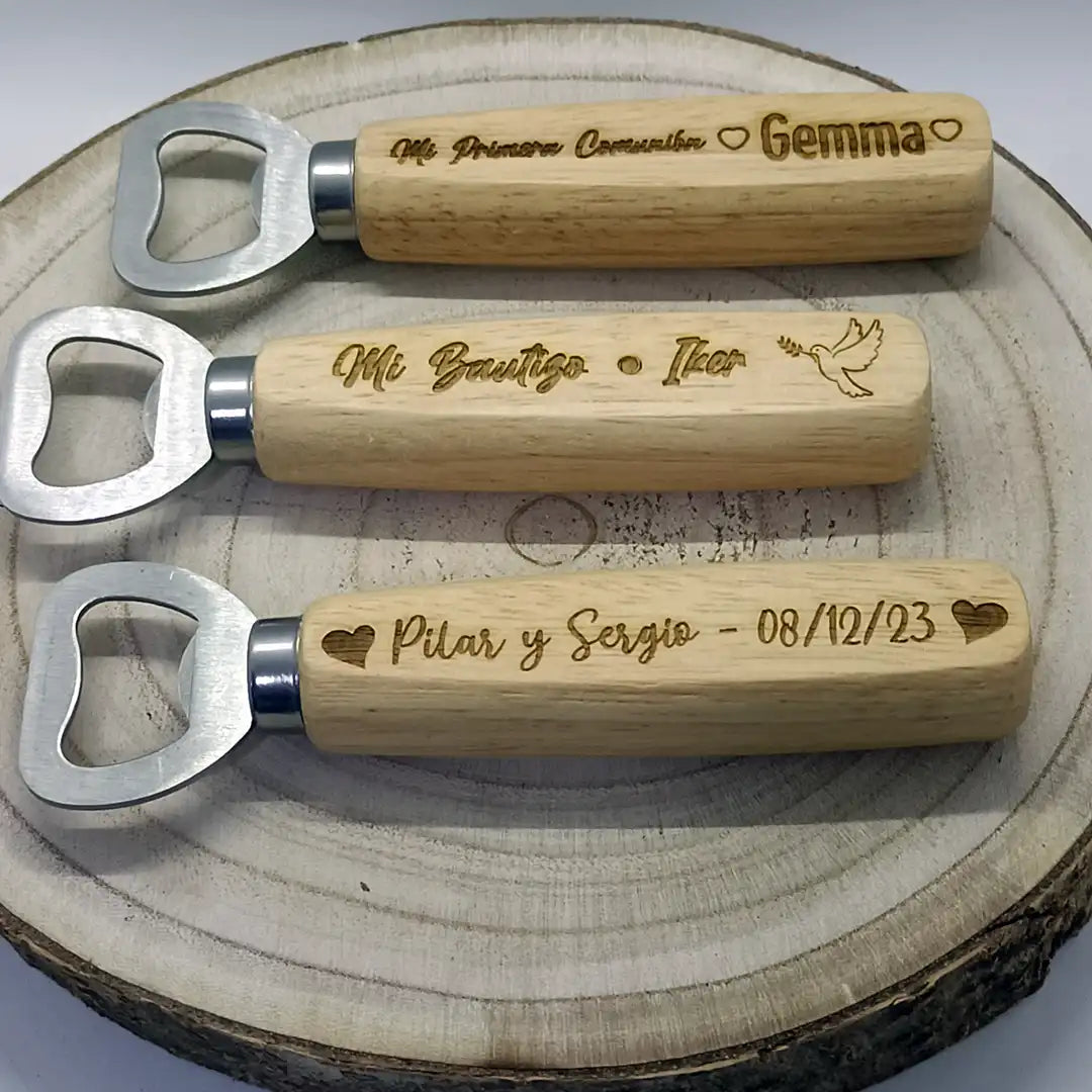 Abridor mango madera