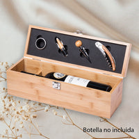 Estuche Madera Para Botella De Vino