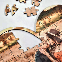 Puzzle de Madera personalizado corazón