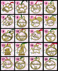 Bolas de Navidad personalizadas madera