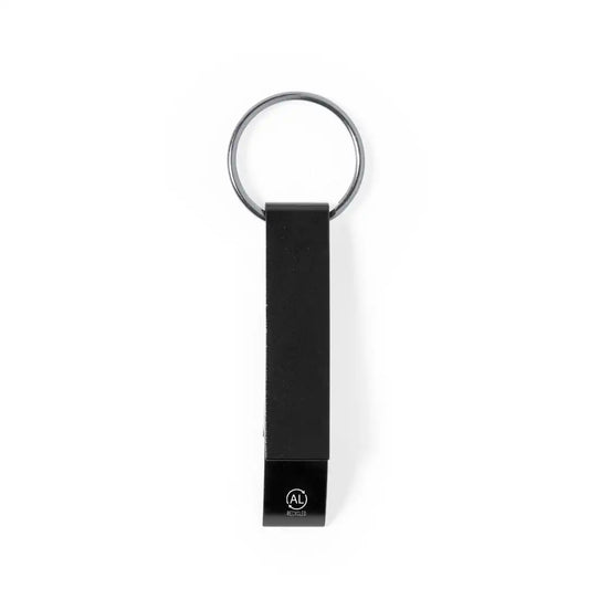 Llavero abridor aluminio - Negro