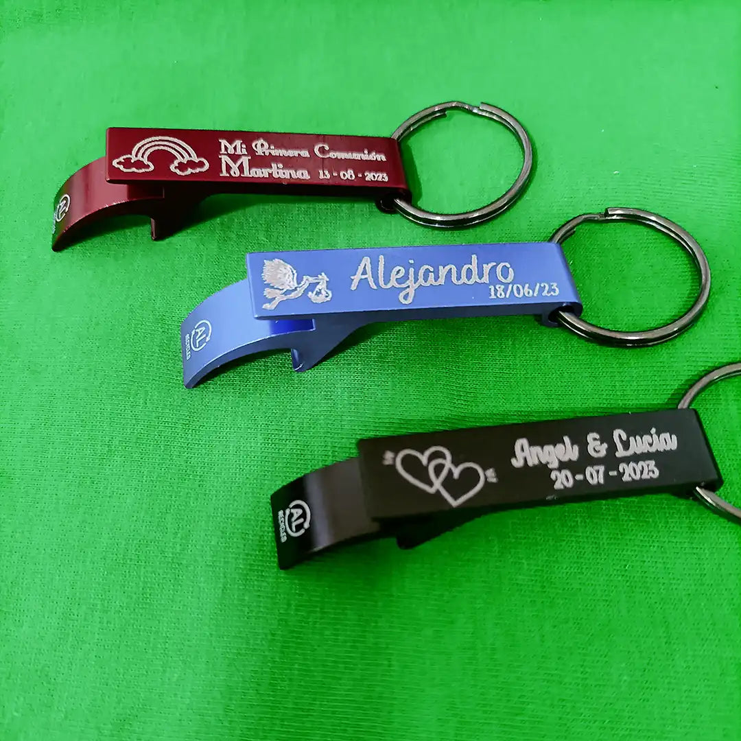 Llavero abridor aluminio