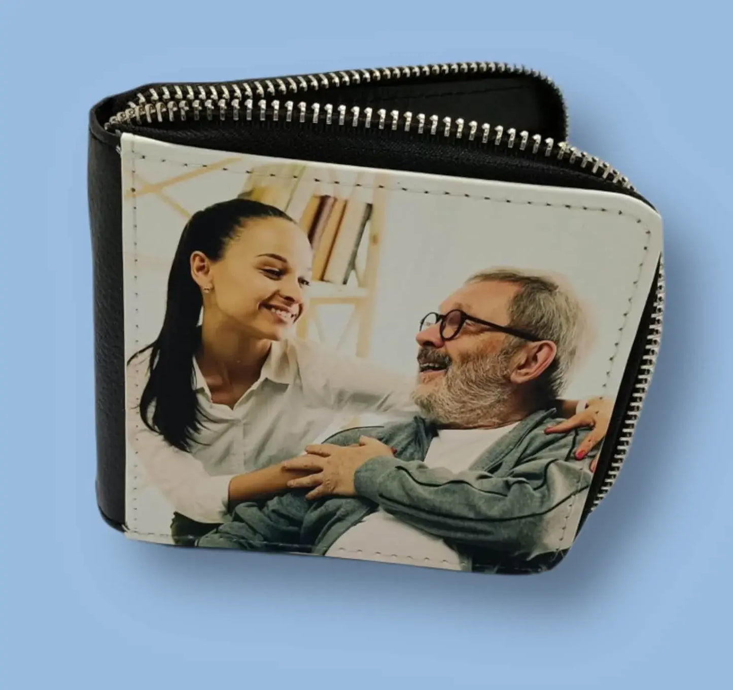 Cartera Polipiel con cremallera