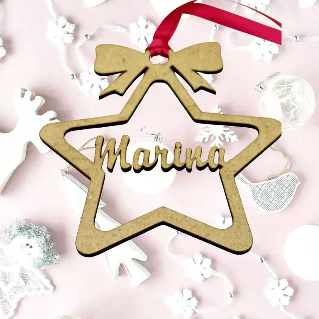Bolas de Navidad personalizadas madera