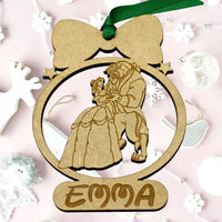 Bolas de Navidad personalizadas madera