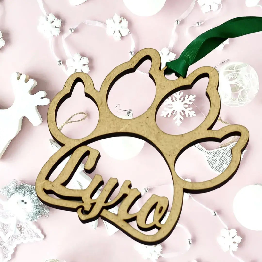 Bolas de Navidad personalizadas madera