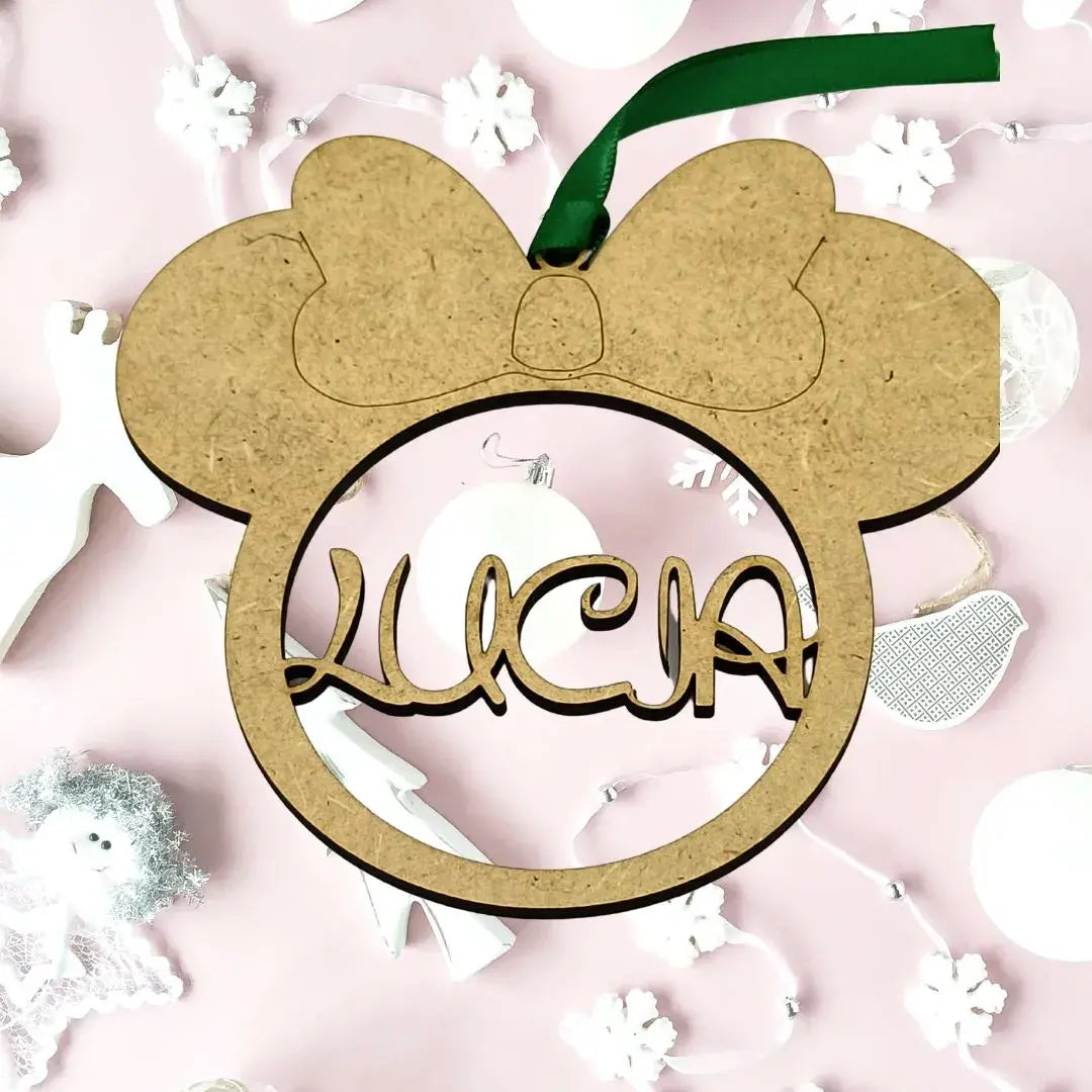 Bolas de Navidad personalizadas madera