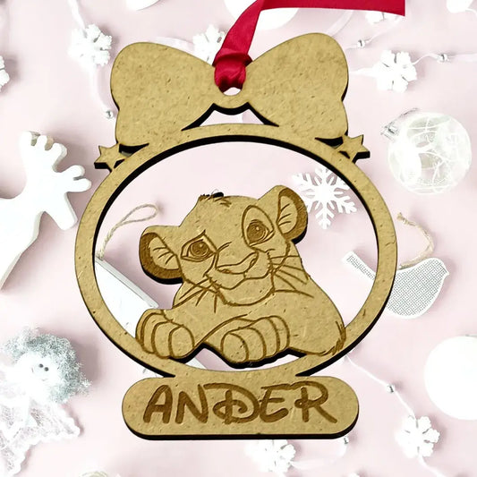 Bolas de Navidad personalizadas madera
