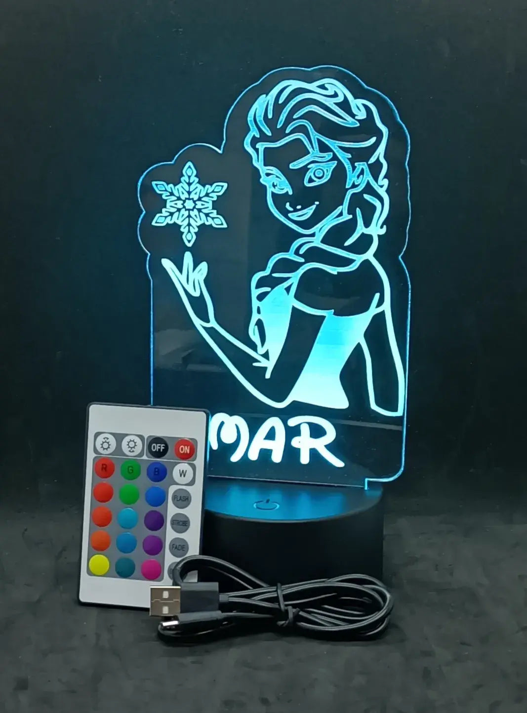 Lámpara led personalizada