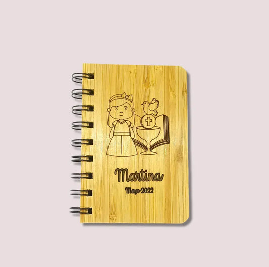 Libreta tapas bambú