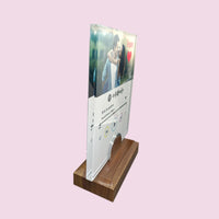 Placa Spotify base madera