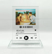 Placa Spotify Cristal