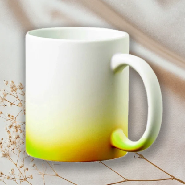 taza color degrade amarilla Happy Regalo